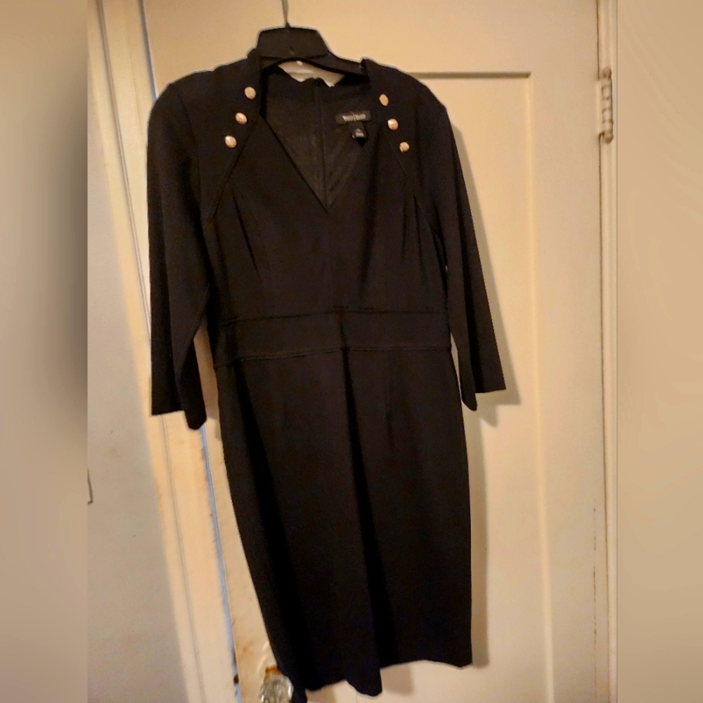 White House Black Market Long Sleeve black Dress